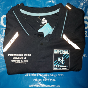 Imperial Football club Premiers 2018 Polo navy/sky Clearance BX2107