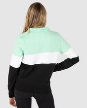 Load image into Gallery viewer, Crew Sweater UNIT COCO LADIES 1/2 ZIP MINT or DUSTY ROSE SIZE 12 OR 14 BX2044