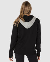 Load image into Gallery viewer, HOODIE Sweater UNIT COOKIE LADIES HOODIE BLACK GREY SIZE 12 OR 14 BX2040
