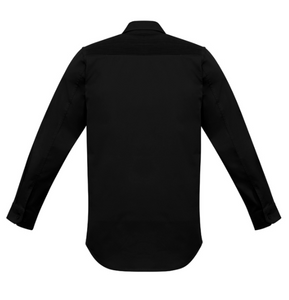 5 pack - Mens Streetworx L/S Stretch Shirt   Zw350 Black - Supplier Clearance
