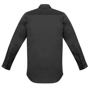 5 pack - Mens Streetworx L/S Stretch Shirt   Zw350 Charcoal - Supplier Clearance