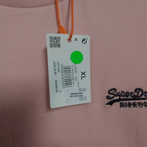 SUPERDRY MENS TSHIRT GREY PINK CLEARANCE BX2105 CLEAR1011 size XL