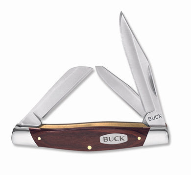 BUCK KNIVES TRIO WOODGRAIN 3 1/4 3 BLADED 373BRS