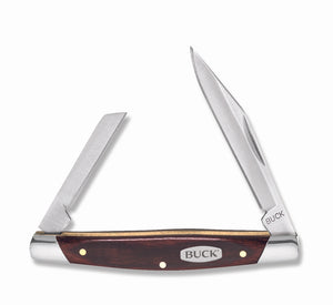 BUCK KNIVES DEUCE WOODGRAIN 2 5/8 2 BLADED 375BRS