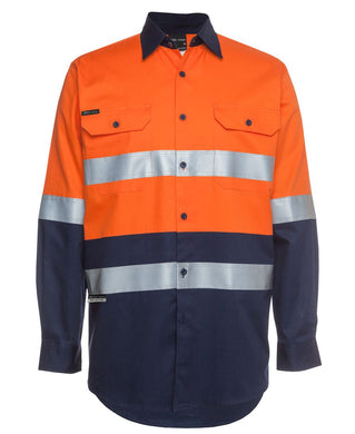 JBs bulk buy 6HLS Shirts Constructed for safety Orange/Navy ($36 when buying in bulk each)