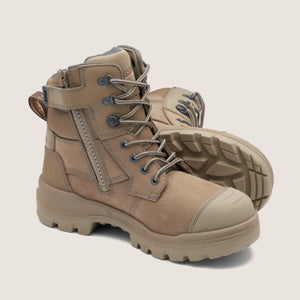 BLUNDSTONE 8063 TPU- SAFETY- 150MM ANKLE ZIP LACE UP