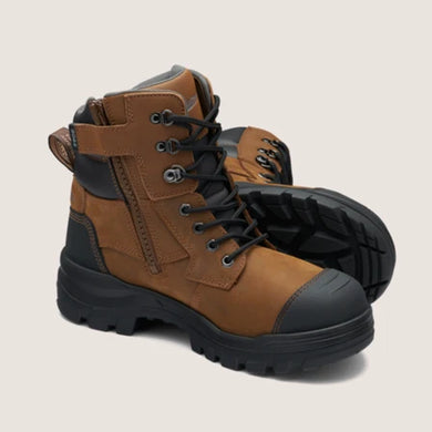 BLUNDSTONE 8066 TPU- SAFETY- 150MM ANKLE ZIP LACE UP