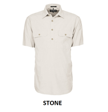 Load image into Gallery viewer, Pilbara Men&#39;s Closed Front Short Sleeve Shirt - 6 Colour Options