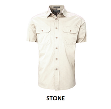 Load image into Gallery viewer, Pilbara Men&#39;s Open Front Short Sleeve Shirt - 7 Colour Options