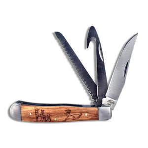 AMERICAN BUFFALO ZEBRAWOOD DEER MULTI 3 BLDE RP0098ZWD
