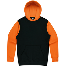 Load image into Gallery viewer, RMFL RMNA SUPPORTER HOODYS NO LOGO BLACK/ORANGE RMFL0008