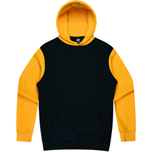 Load image into Gallery viewer, RMFL RMNA SUPPORTER HOODYS NO LOGO BLACK/YELLOW RMFL0009