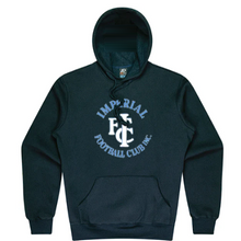 Load image into Gallery viewer, Imperial Football Club IMPSFC0043a   Heavy Weight Hoody with embroidered Round logo NAVY from