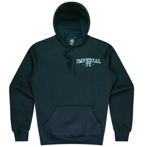 Imperial Football Club IMPSFC0043c   Heavy Weight Hoody with embroidered Curved logo NAVY from