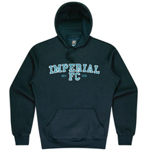 Load image into Gallery viewer, Imperial Football Club IMPSFC0043c   Heavy Weight Hoody with embroidered Curved logo NAVY from