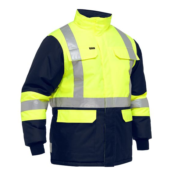 Bisley BJ6450T X TAPED TWO TONE HI VIS FREEZER JACKET