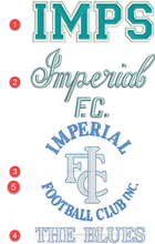 Imperial Football Club IMPSFC0014   HOODY WOMENS with logo NAVY