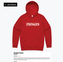 Load image into Gallery viewer, STRATHALBYN ASCOLOUR SUPPORTER HOODIE