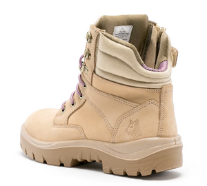 Steel Blue Safety Boot - Southern Cross Zip Women's 522761 Sand Size 10- Clearance CLEAR1053