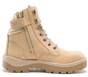 Steel Blue Safety Boot - Southern Cross Zip Women's 522761 Sand Size 10- Clearance CLEAR1053