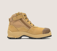 Load image into Gallery viewer, Blundstone 318 Zip Side Safety Boot Wheat Size 8.5 - Clearance CLEAR1043