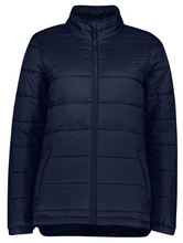 Load image into Gallery viewer, Imperial Football Club IMPSFC0009   PUFFER JACKET WOMENS with logo NAVY