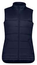 Load image into Gallery viewer, Imperial Football Club IMPSFC0016   PUFFER VEST WOMENS with logo NAVY