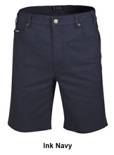 Load image into Gallery viewer, Pilbara Men&#39;s Cotton Stretch Jean Shorts - 4 Colour Options