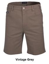 Load image into Gallery viewer, Pilbara Men&#39;s Cotton Stretch Jean Shorts - 4 Colour Options