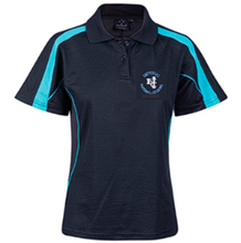 Load image into Gallery viewer, Imperial Football Club IMPSFC0002  Polo Women&#39;S With Logo Front  NAVY AQUA