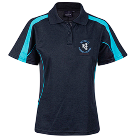 Imperial Football Club IMPSFC0002  Polo Women'S With Logo Front  NAVY AQUA