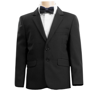 Boys Suit Jacket and Trousers Bellaggio T128 Black or Blue Size 00 - 12
