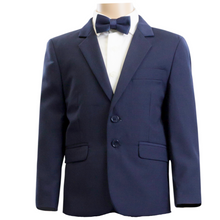 Load image into Gallery viewer, Boys Suit Jacket and Trousers Bellaggio T128 Black or Blue Size 00 - 12