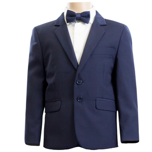 Boys Suit Jacket and Trousers Bellaggio T128 Black or Blue Size 14 + 16