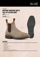 Load image into Gallery viewer, Mustang Signature Y61063 Mens Pull Up Leather Non Safety Boot