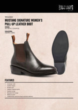 Load image into Gallery viewer, Mustang Signature Y61065 Womens Pull Up Leather Non Safety Boot