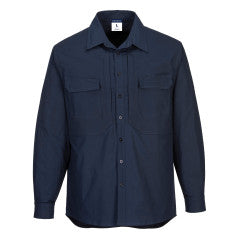 PORTWEST MS106 UTILITY L/S STRETCH WORK SHIRT NAVY SIZE SMALL BX2068 CLEARANCE