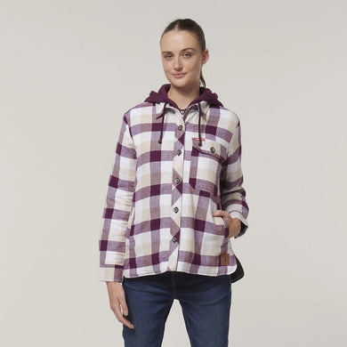 Hard Yakka Y08748 Wmns Quilted Shacket