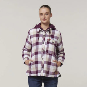 Hard Yakka Y08748 Wmns Quilted Shacket