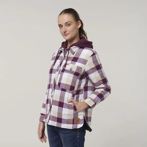 Hard Yakka Y08748 Wmns Quilted Shacket