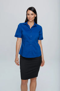 MBHS0031 AP SHORT SLEEVE SHIRT WHITE - LADIES SIZE 4 - 26