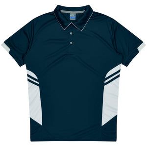 MBHS0004 AP POLO NAVY/WHITE - MEN'S SIZE S - 3XL, 5XL