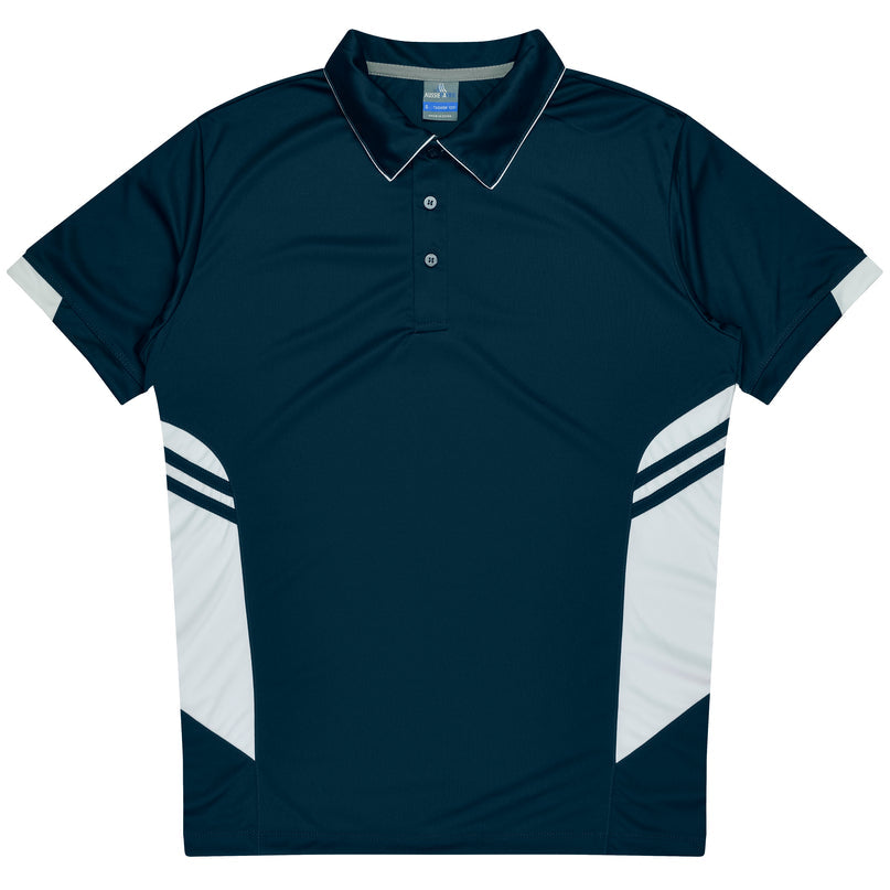 MBHS0004 AP POLO NAVY/WHITE - MEN'S SIZE S - 3XL, 5XL