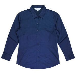 MBHS0035 AP LONG SLEEVE SHIRT NAVY - LADIES SIZE 4 - 26