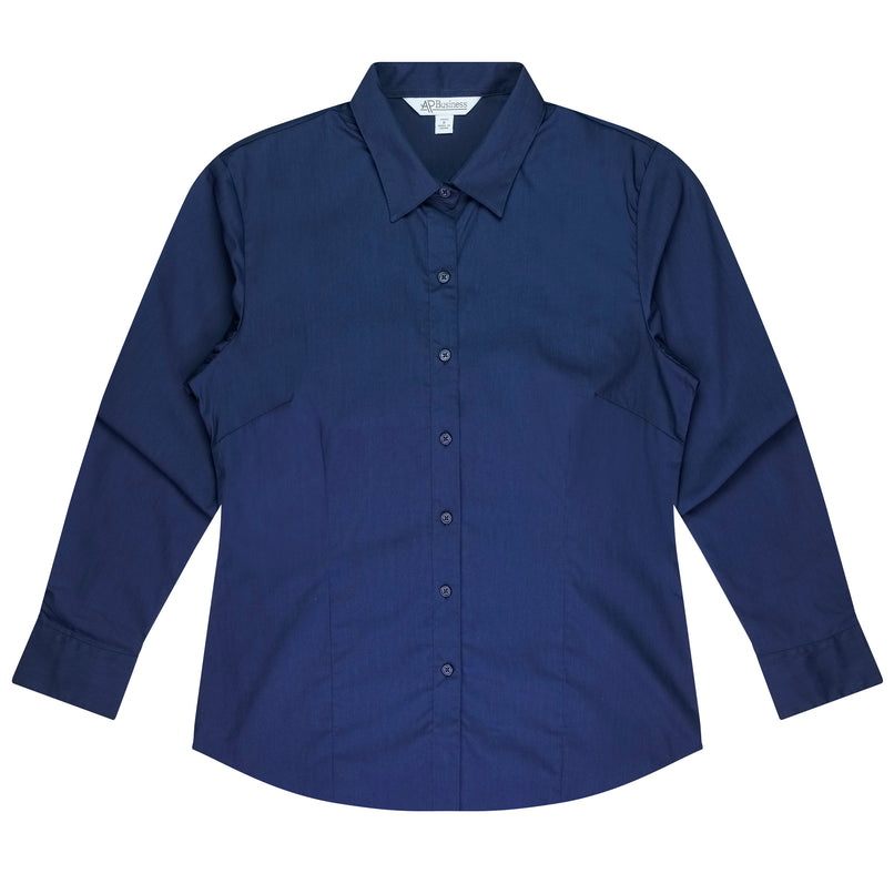 MBHS0035 AP LONG SLEEVE SHIRT NAVY - LADIES SIZE 4 - 26
