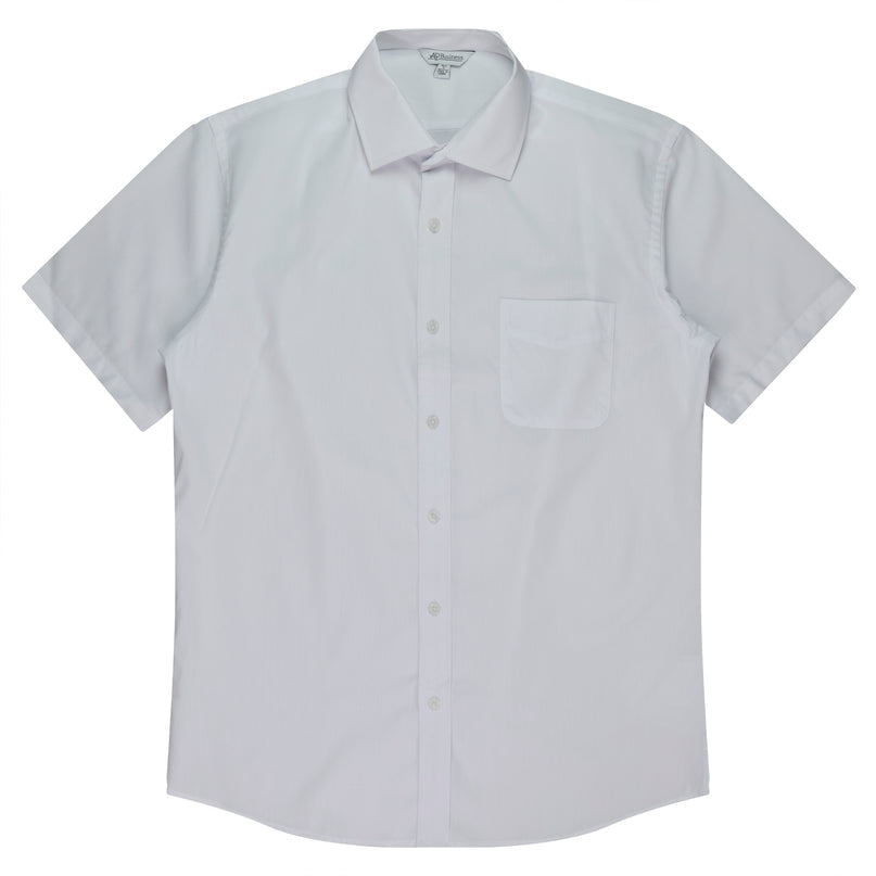 MBHS0025 AP SHORT SLEEVE SHIRT WHITE - MEN'S SIZE XXS - 5XL
