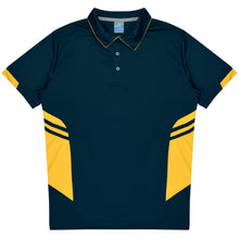 Load image into Gallery viewer, MBHS0005 AP POLO NAVY/GOLD - MEN&#39;S SIZE S - 3XL, 5XL