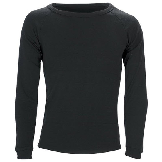 SHERPA - Unisex Long Sleeve Polypro Thermal Top Black
