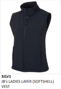 3Jlv1 Jb'S Ladies Layer (Softshell) Vest