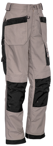 5 pack - Mens Ultralite Multi-Pocket Pant   Zp509 Khaki/Black
